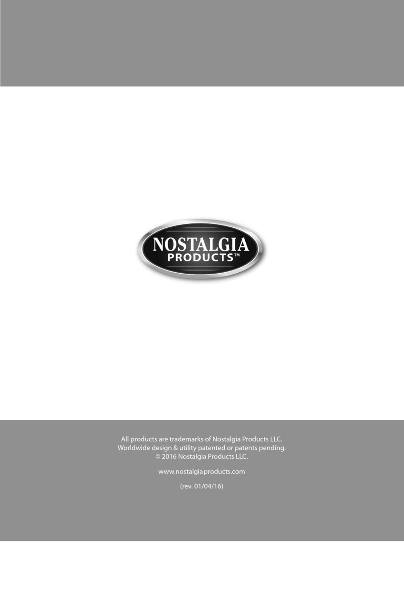 Nostalgia LPF210 Instructions and recipes
