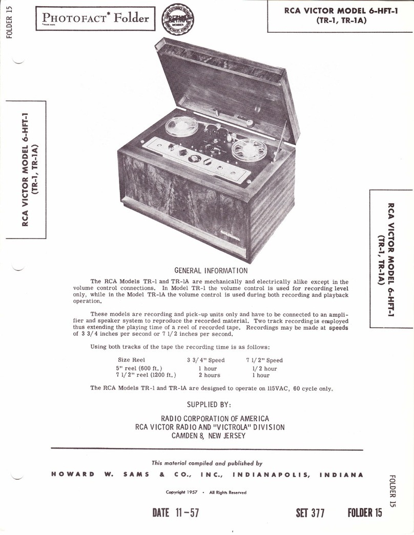 RCAVICTOR 6-HFT-1 manual