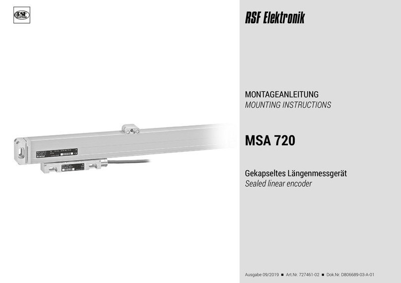RSF Elektronik MSA 720 Mounting instructions