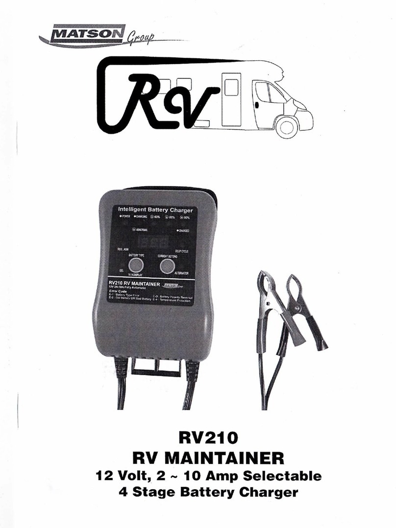 matson RV MAINTAINER RV210 manual