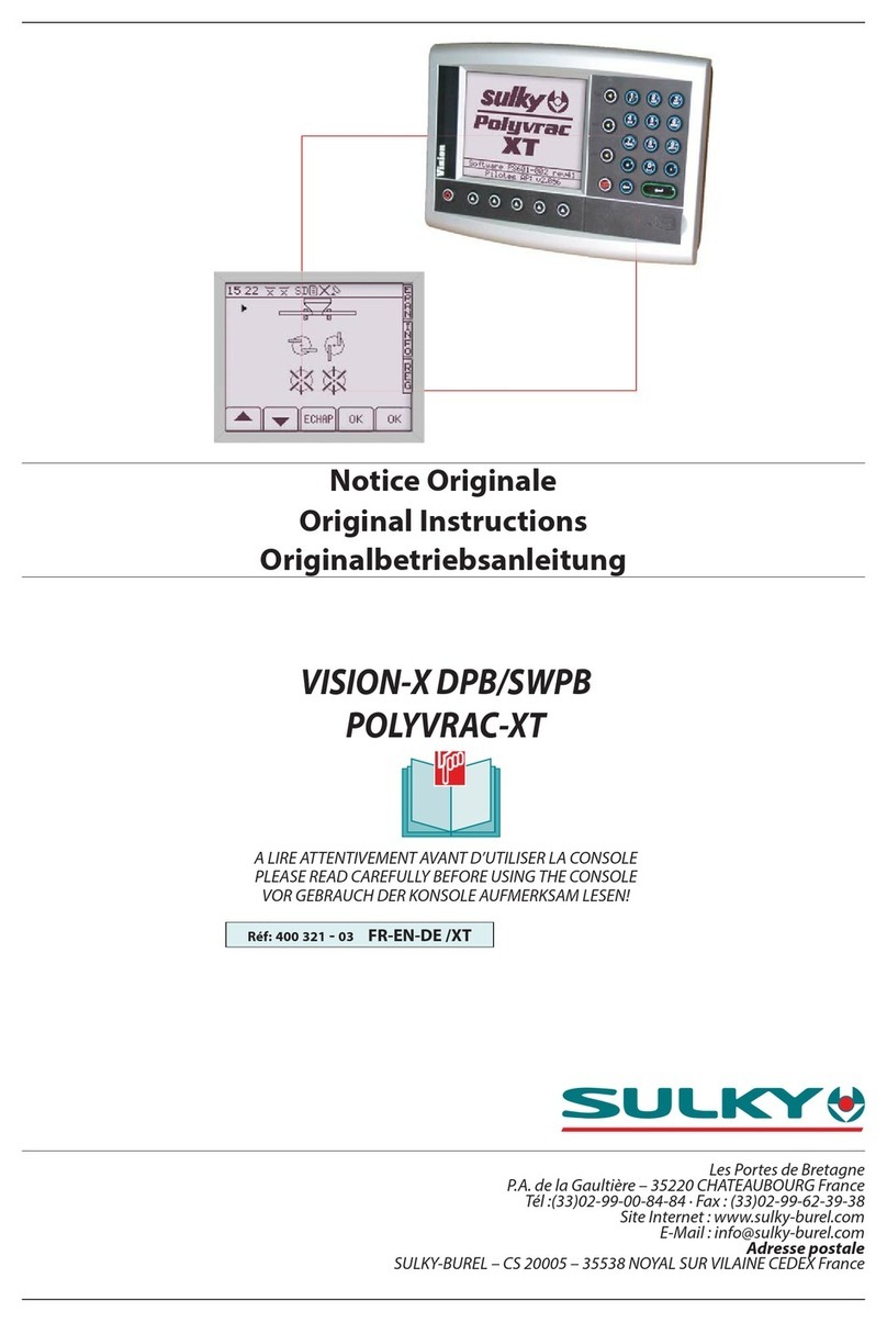 Sulky VISION-X DPB Original instructions