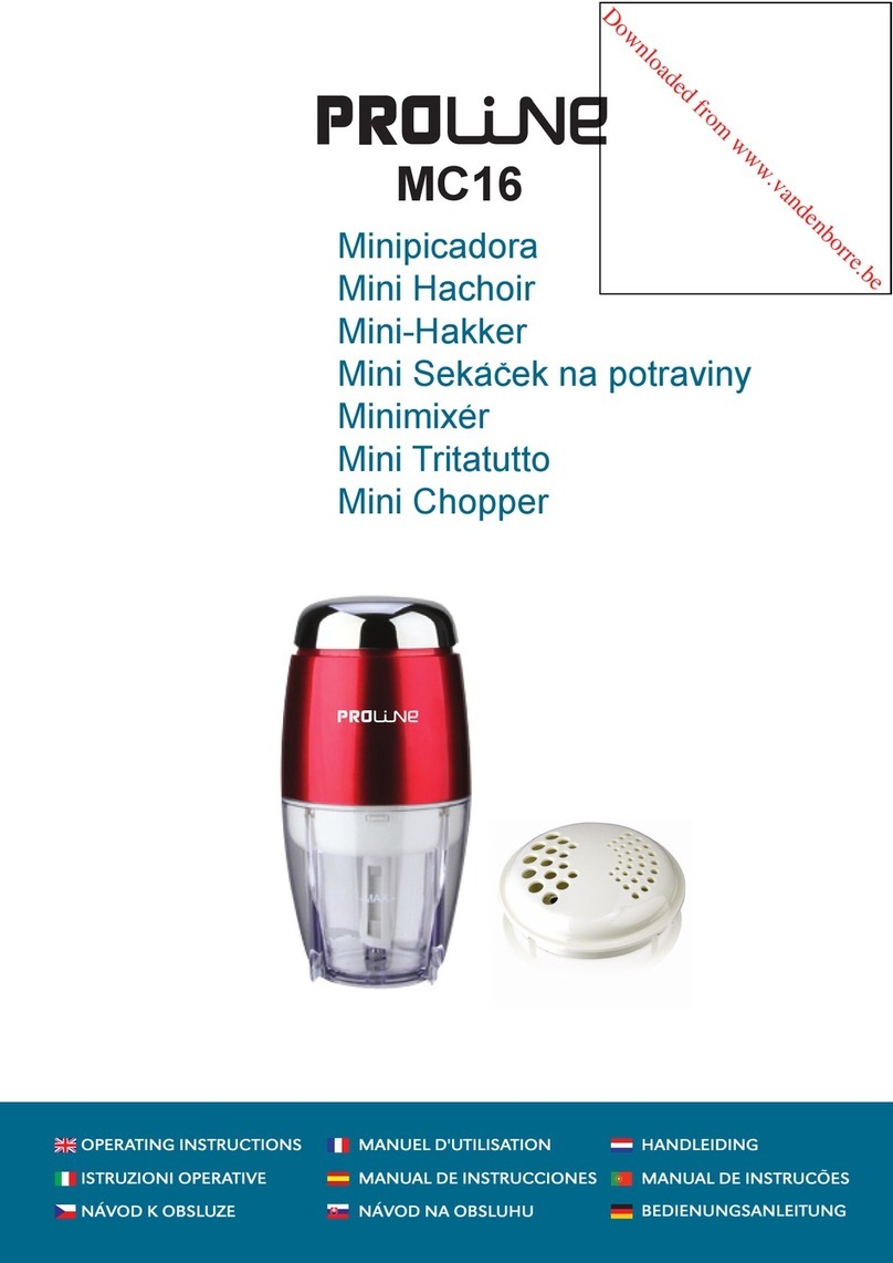 Proline MC16 operating instructions