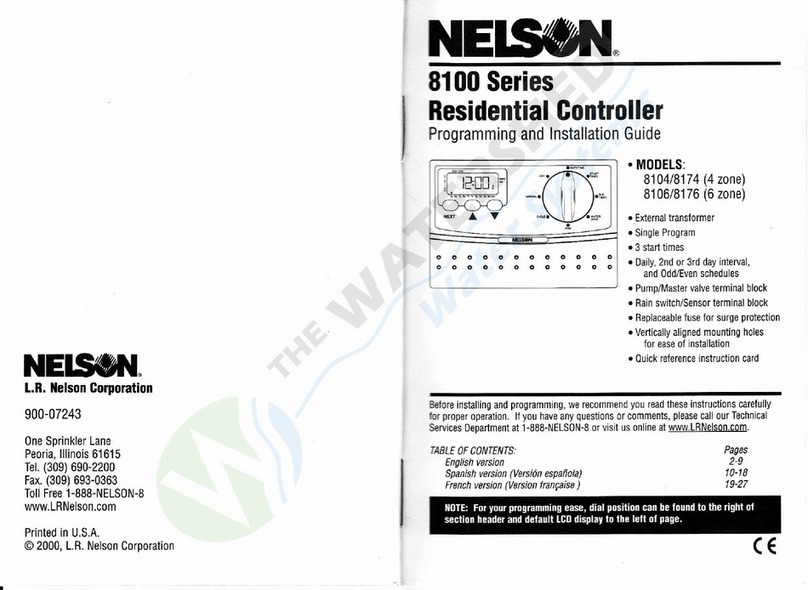 Nelson 8100 Series User manual Nelson 8100 Series User manual