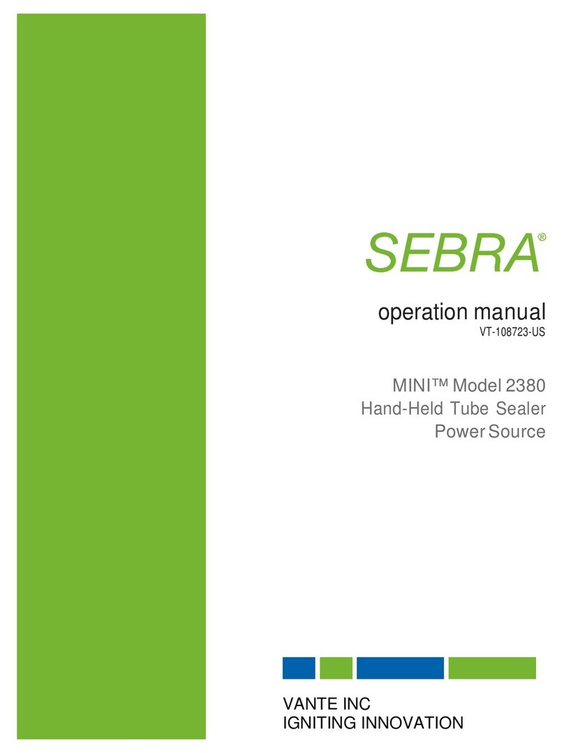 Vante SEBRA MINI 2380 Operation manual