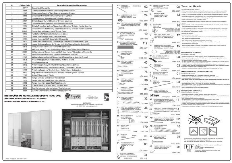 Lopas REALI 2017 Assembly instructions