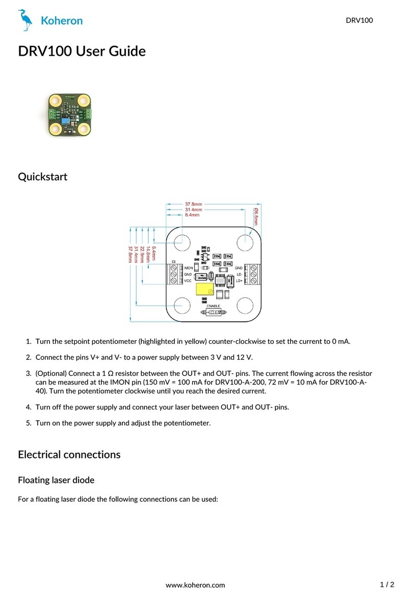 Koheron DRV100 user guide