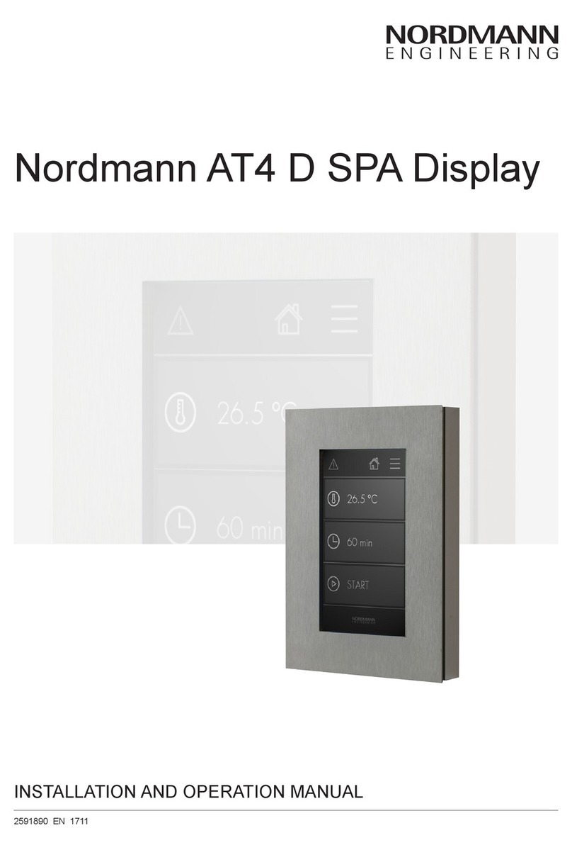 Nordmann Engineering AT4 D SPA Display User manual