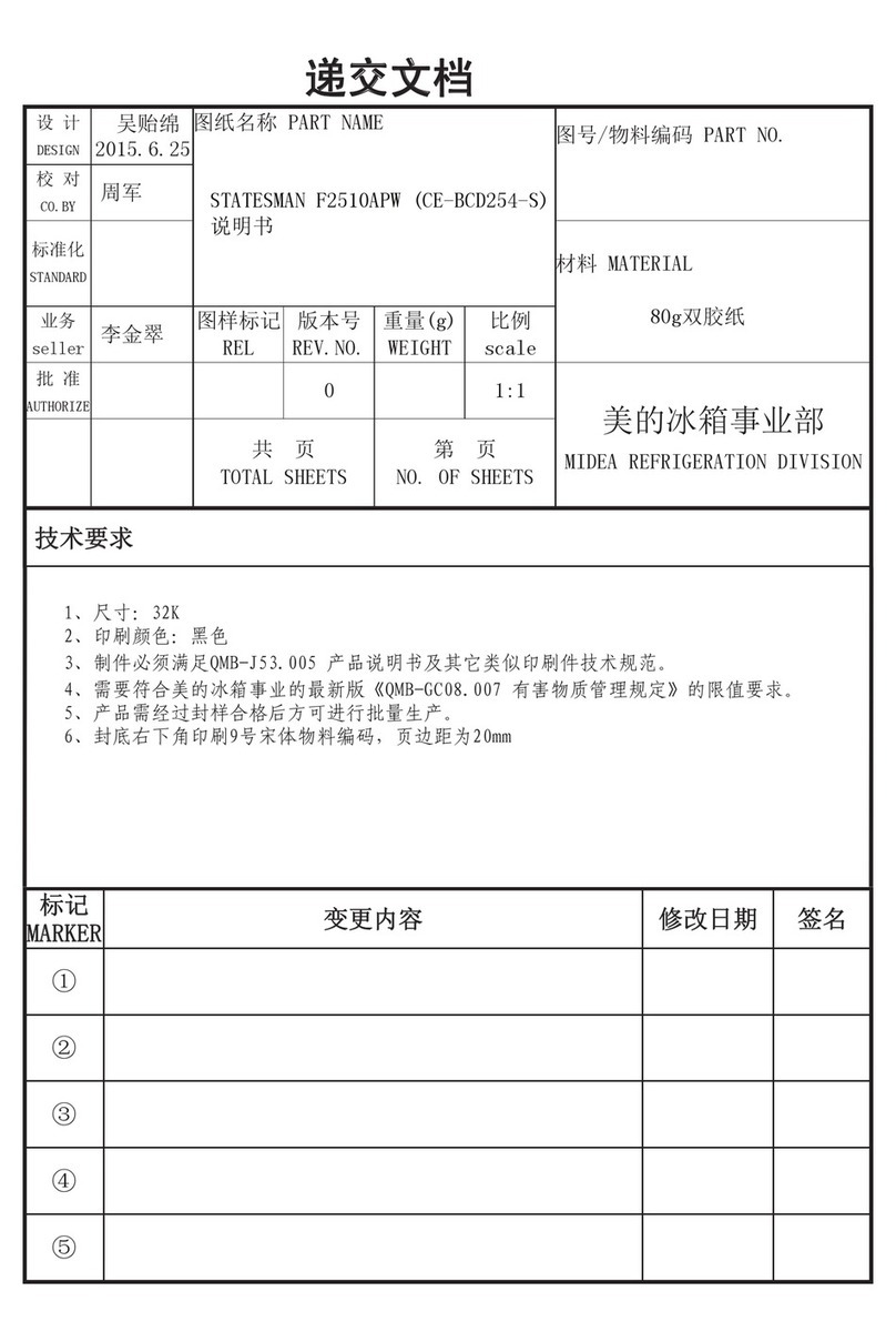 STATESMAN F2510APW User/Installer Instruction Booklet