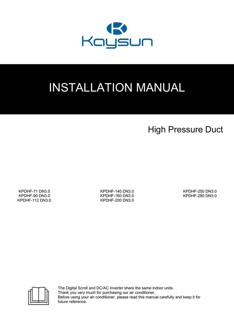 Kaysun KPDHF-71 DN3.0 User manual
