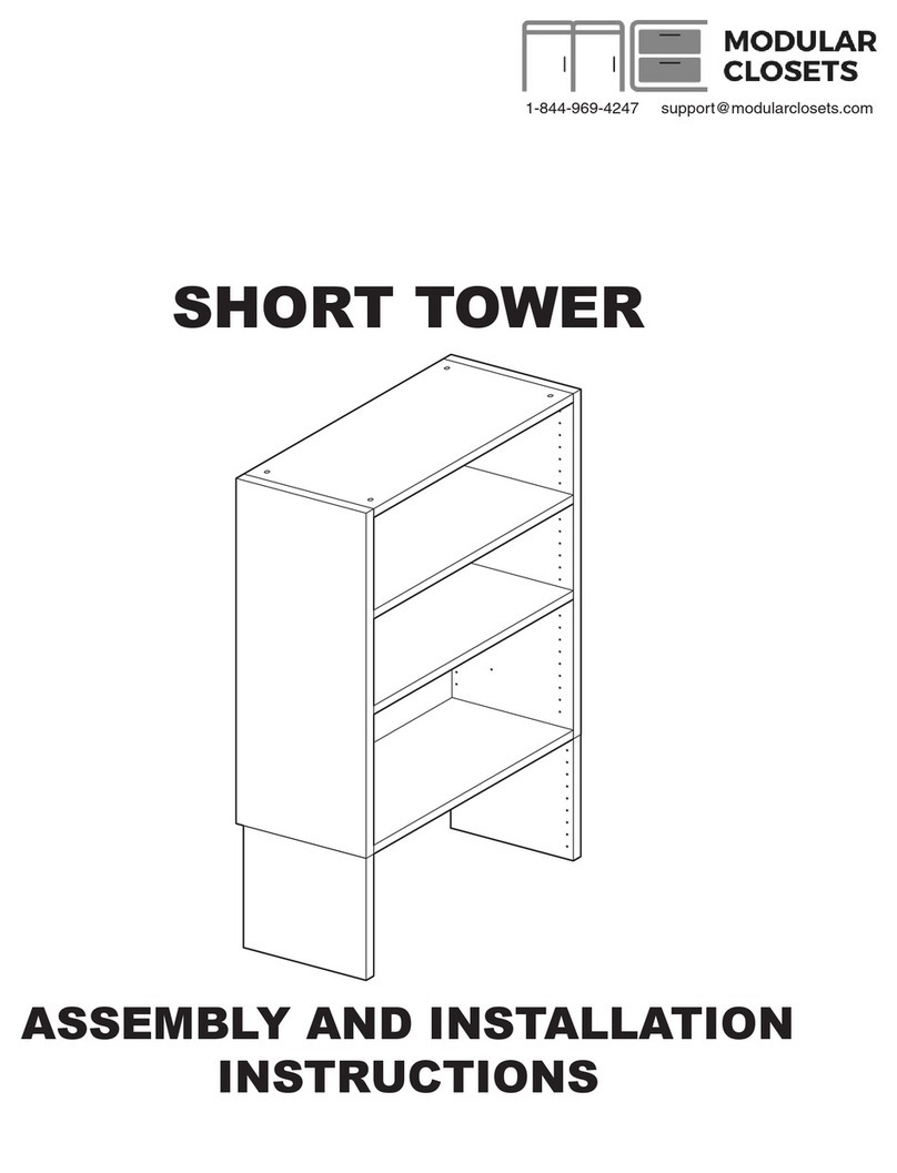 Modular Closets Vista Short Tower Assembly and installation instructions Modular Closets Vista Short Tower Assembly and installation instructions