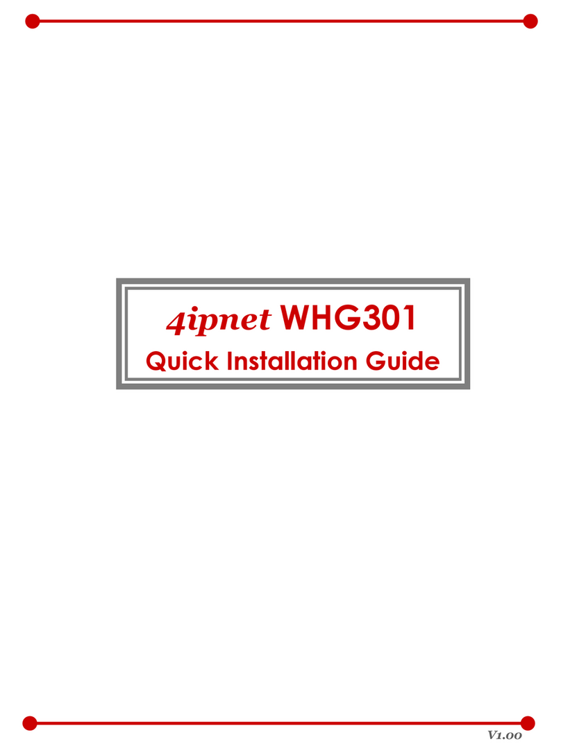 4IPNET WHG301 Quick installation guide