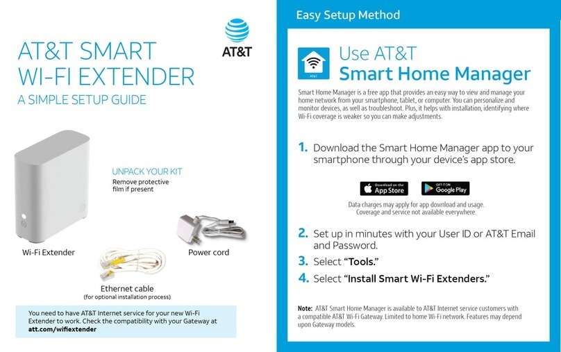 AT&T Smart Wi-Fi Extender User manual