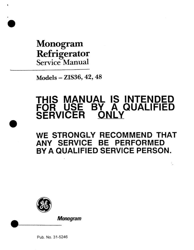 GE Monogram ZIS36 User manual GE Monogram ZIS36 User manual