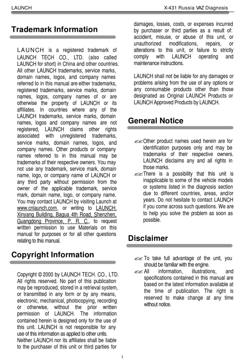Launch X-431 PADII User manual