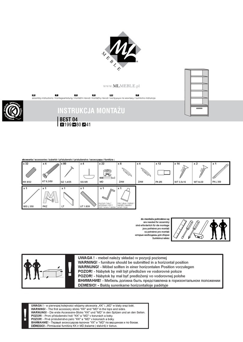 mlmeble BEST 04 Assembly instructions mlmeble BEST 04 Assembly instructions