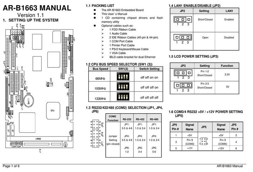 Acrosser Technology AR-B1663 manual