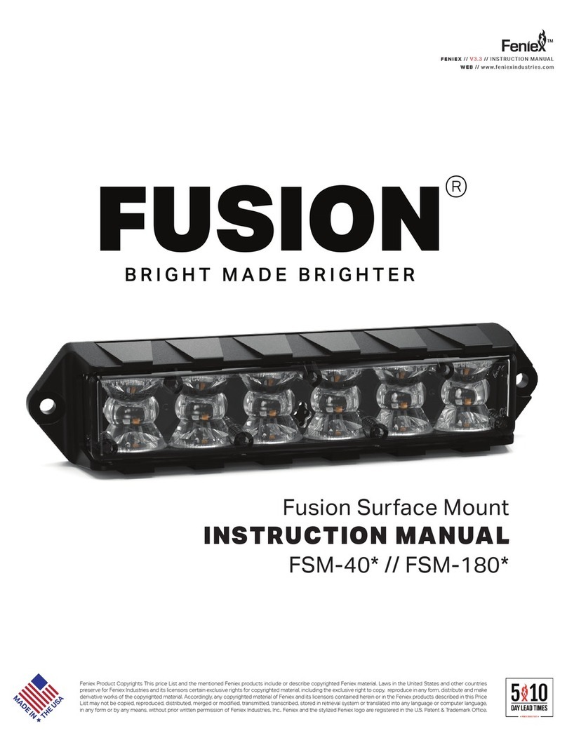 Feniex FUSION FSM-180 Series instruction manual