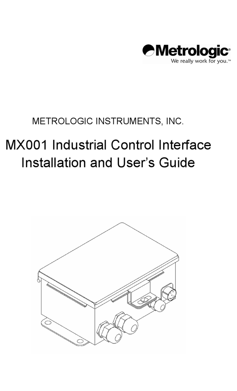 Metrologic MX001 Installation and user guide