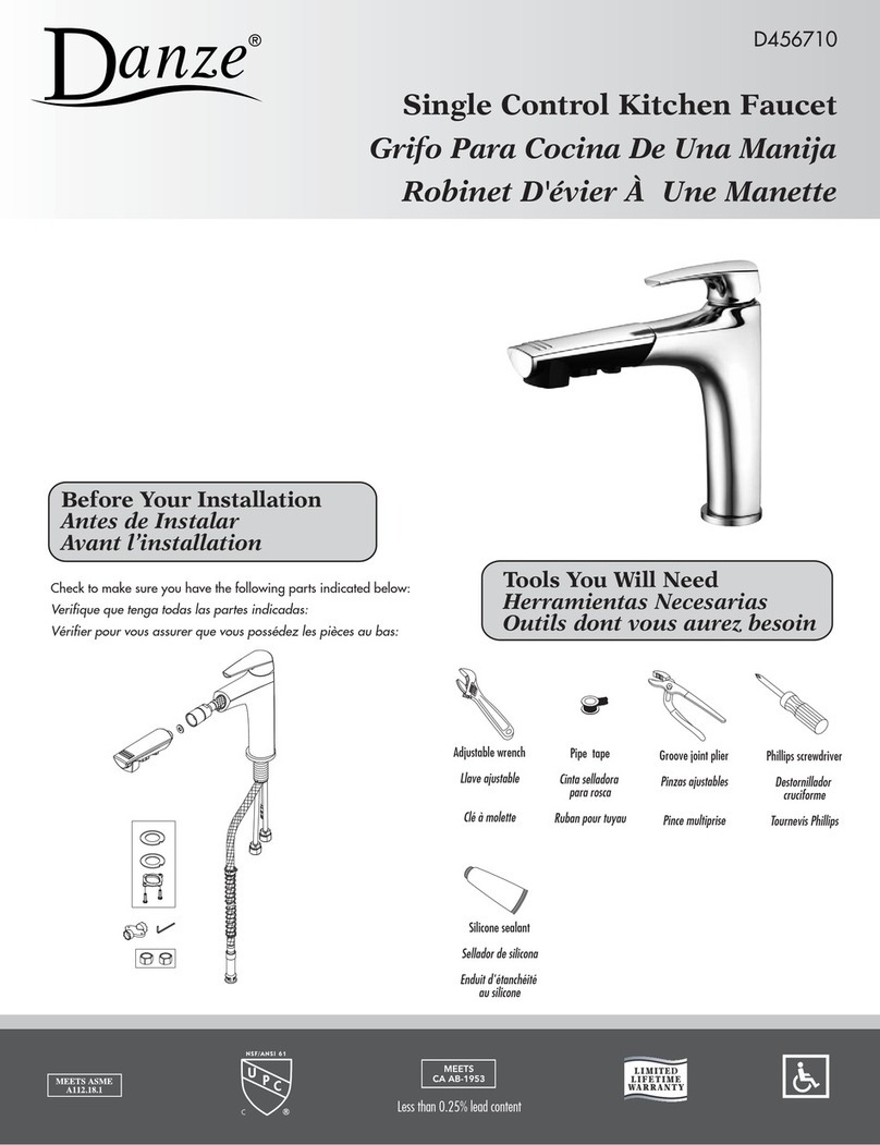 Danze D456710 manual
