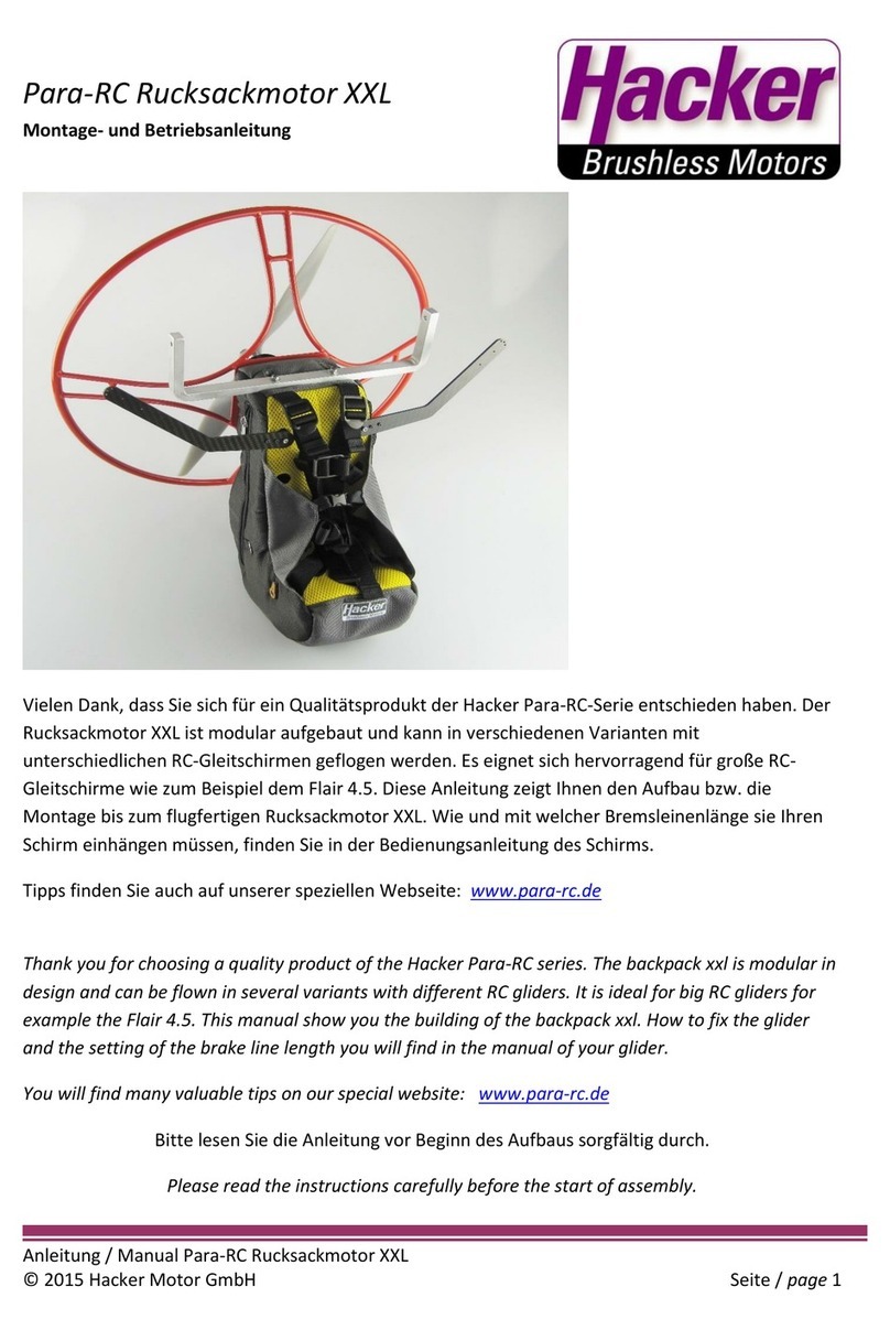 Hacker Para-RC Series User manual