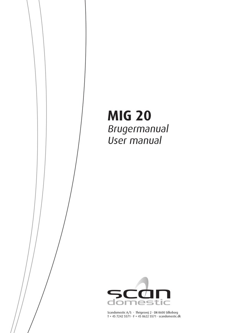 Scandomestic MIG 20 user manual