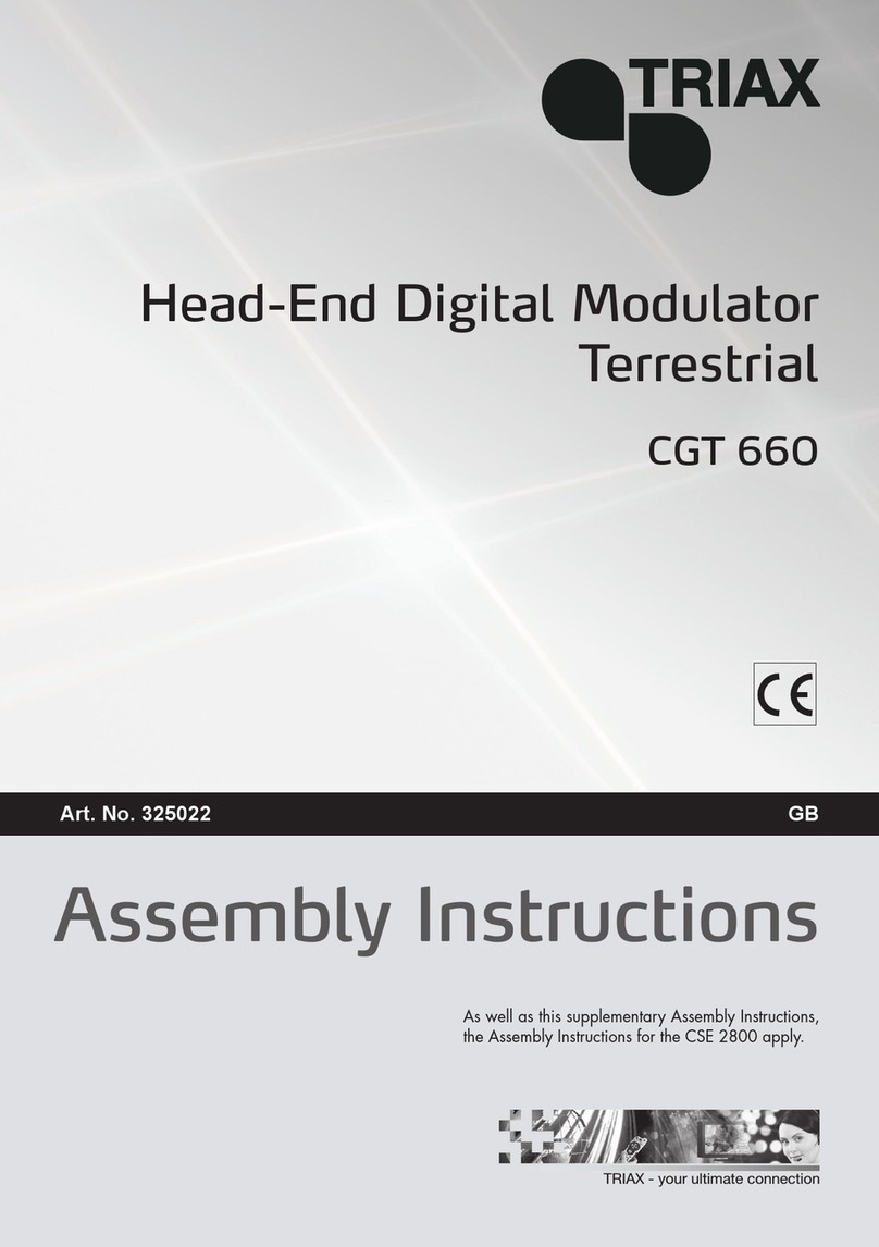 Triax CGT 660 User manual Triax CGT 660 User manual