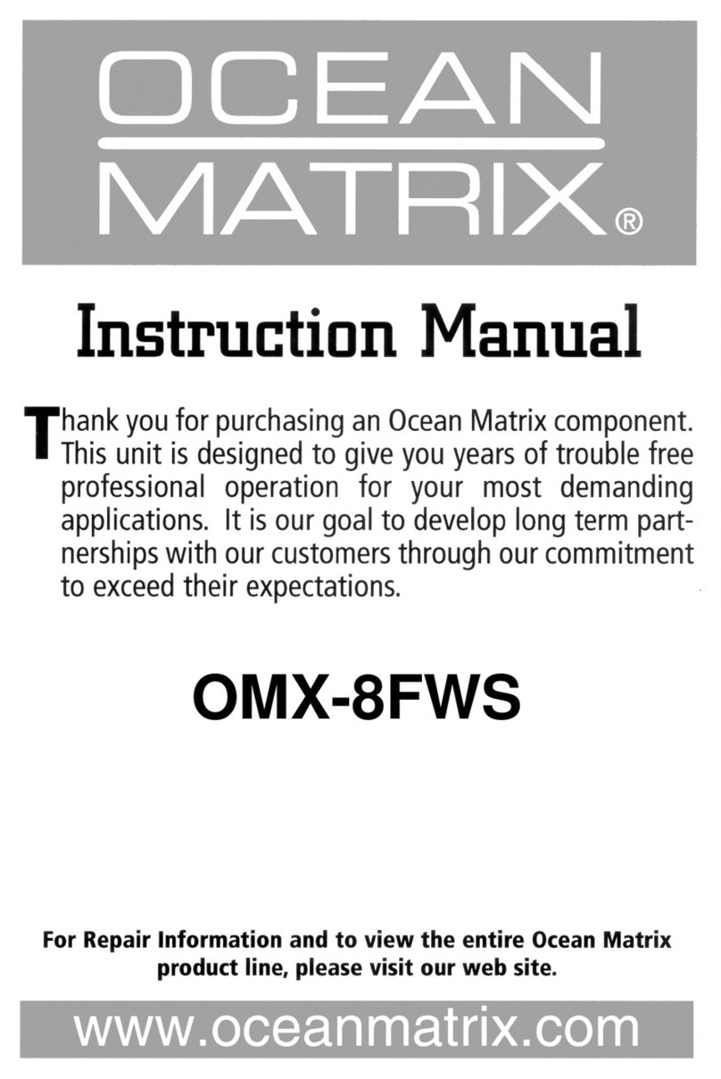 Ocean Matrix OMX-8FWS User manual Ocean Matrix OMX-8FWS User manual