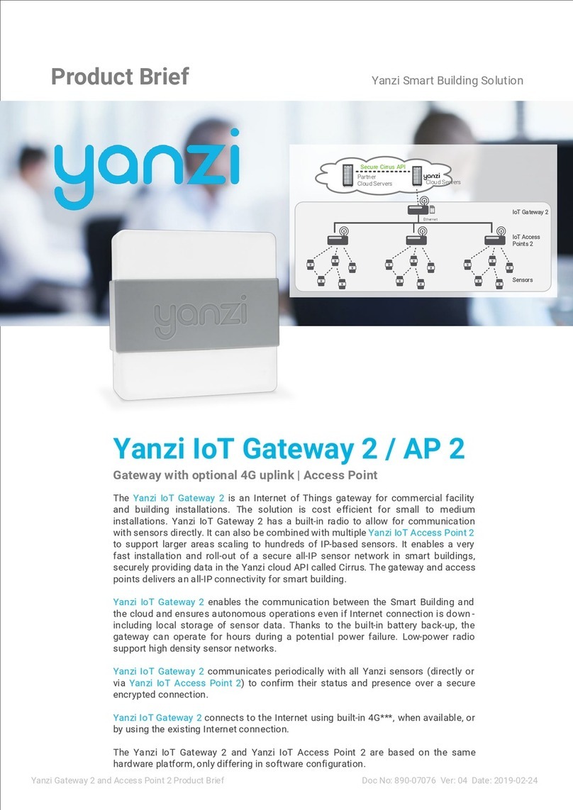 YANZI IoT Gateway 2 Product brief