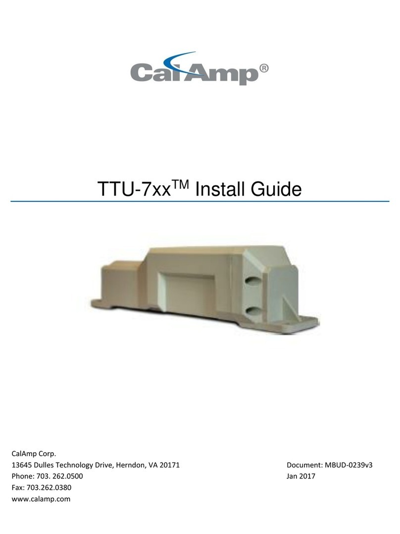 CalAmp TTU-7 Series User manual