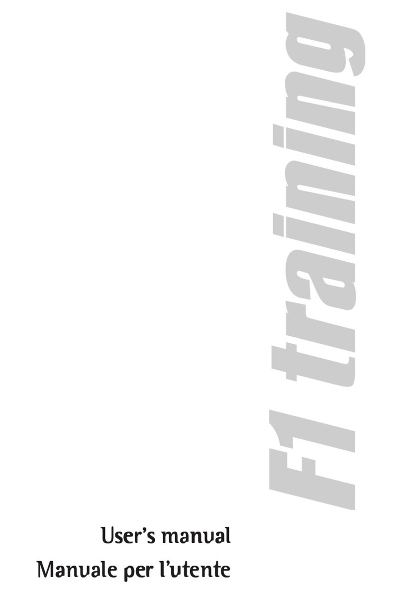 Technogym F1 TRAINING user manual Technogym F1 TRAINING user manual