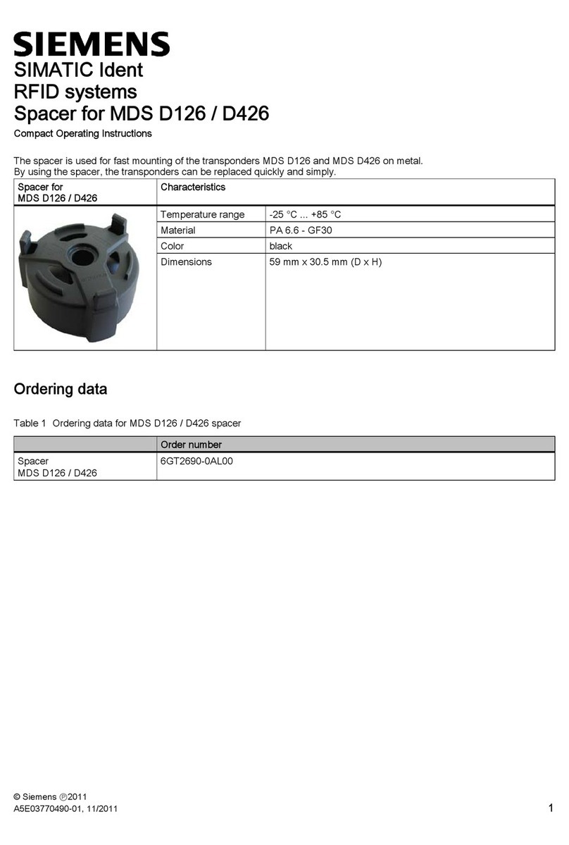 Siemens MDS D126 Administrator guide