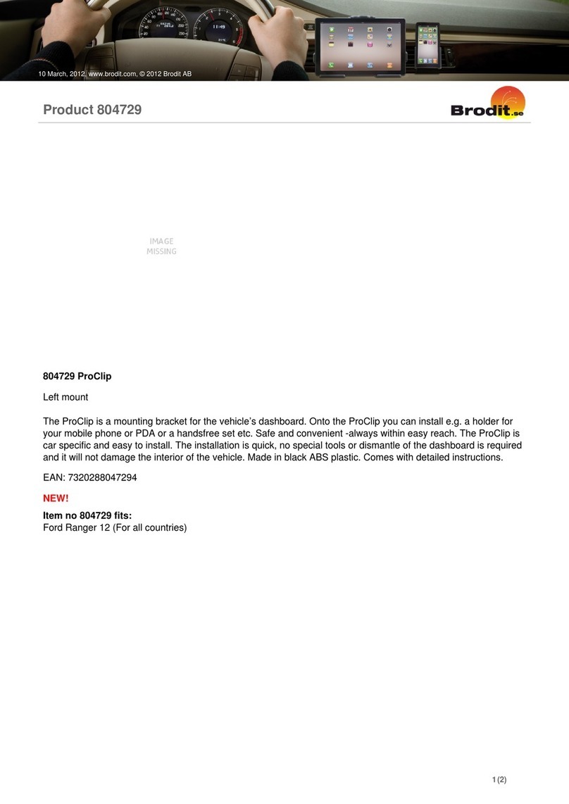 Brodit ProClip 804729 installation instructions