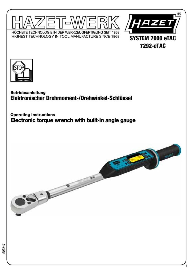 HAZET-WERK 7292-eTAC User manual