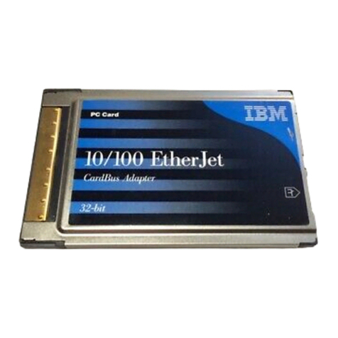 IBM 10/100 EtherJet CardBus Ready Port Adapter with 56K... Technical manual