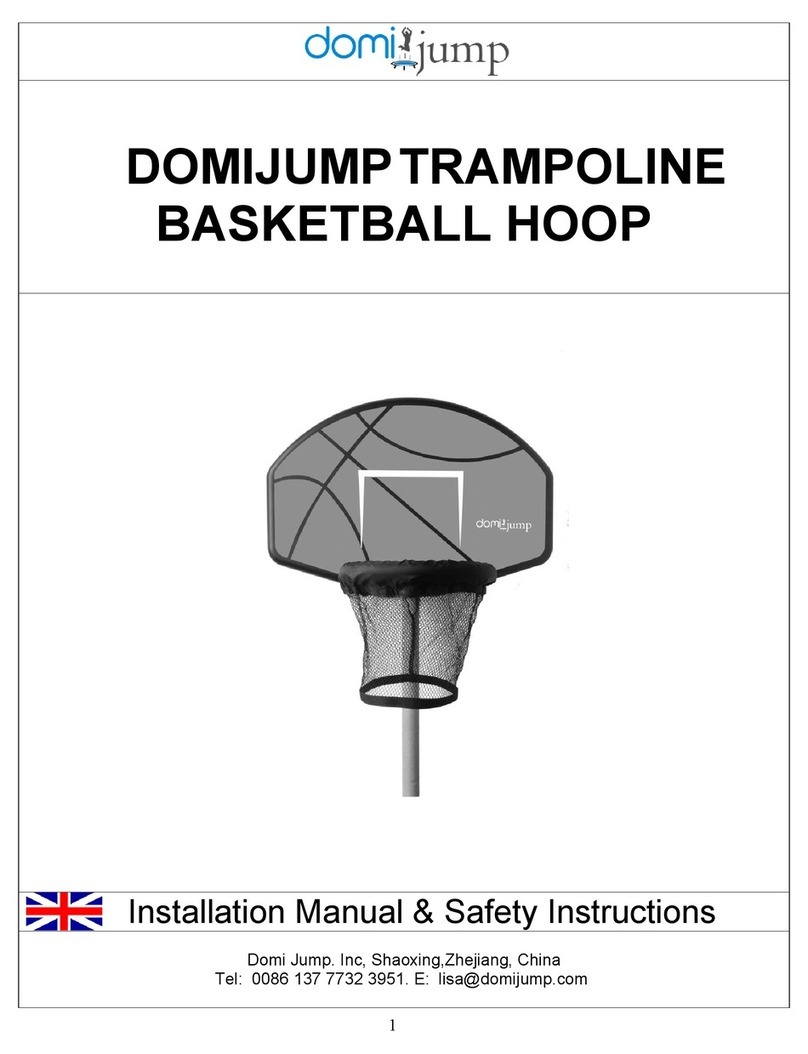 Domi Jump TRAMPOLINE BASKETBALL HOOP Installation Manual & Safety Instructions Domi Jump TRAMPOLINE BASKETBALL HOOP Installation Manual & Safety Instructions