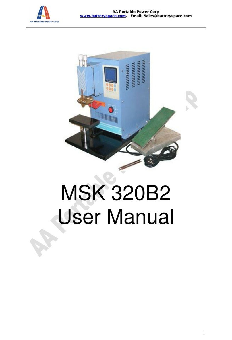 AA Portable Power Corp MSK 320B2 user manual