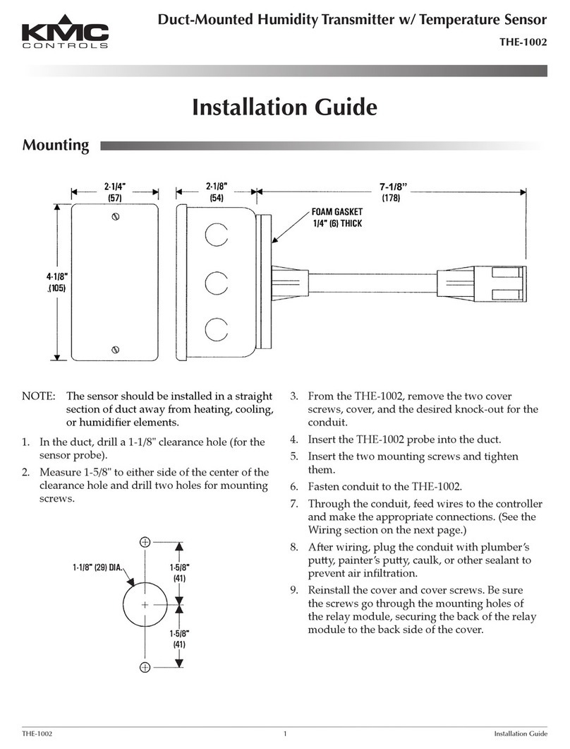 KMC Controls THE-1002 User manual