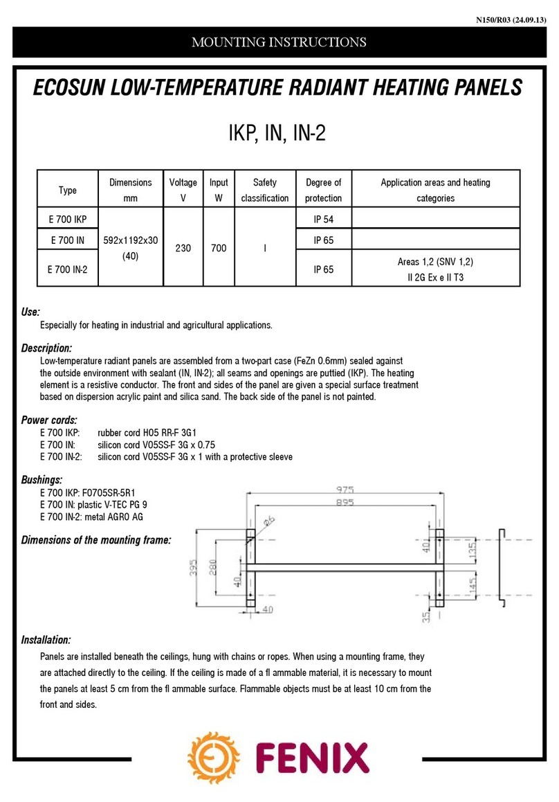Fenix ECOSUN E 700 IKP User manual