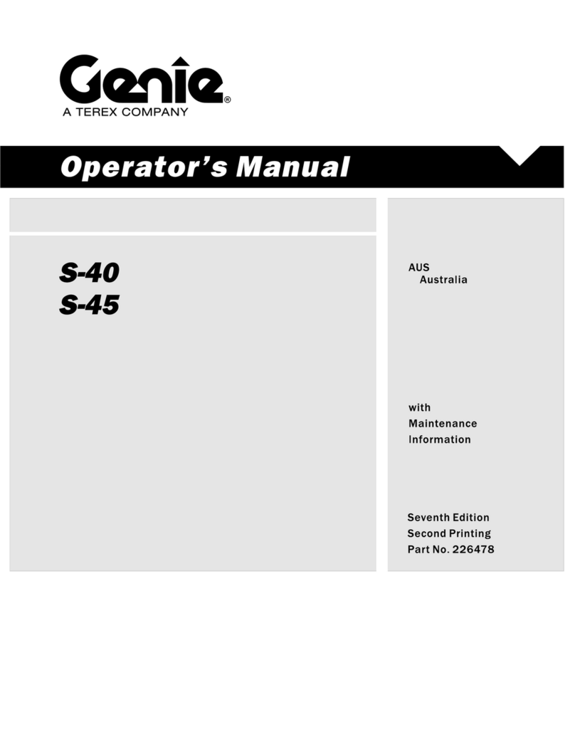 Terex Genie Lift Guard S-40 Operator's manual