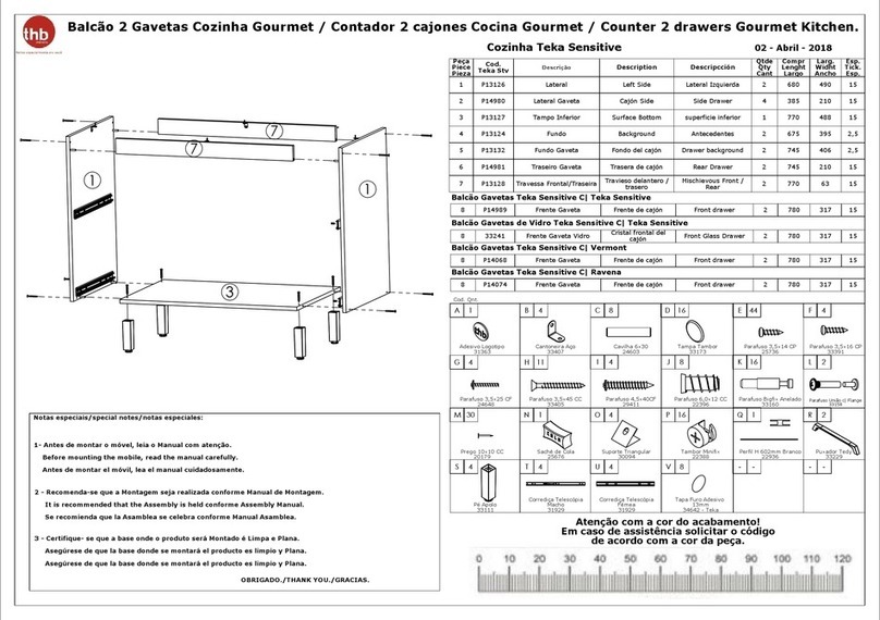 THB Gourmet Assembly instructions