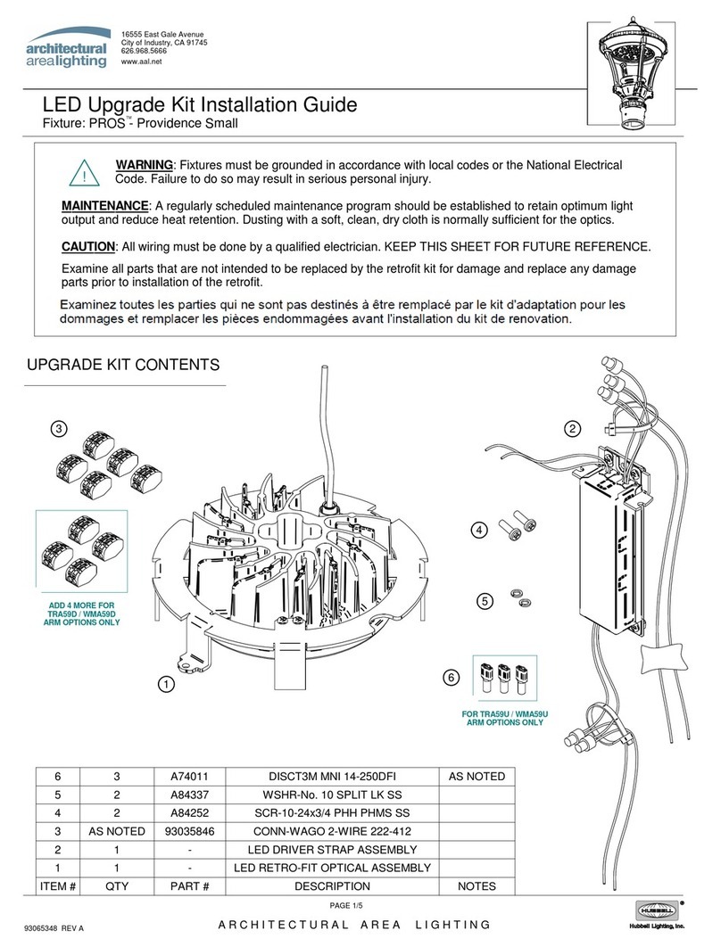Architectural Area Lighting PROS Providence Small installation guide