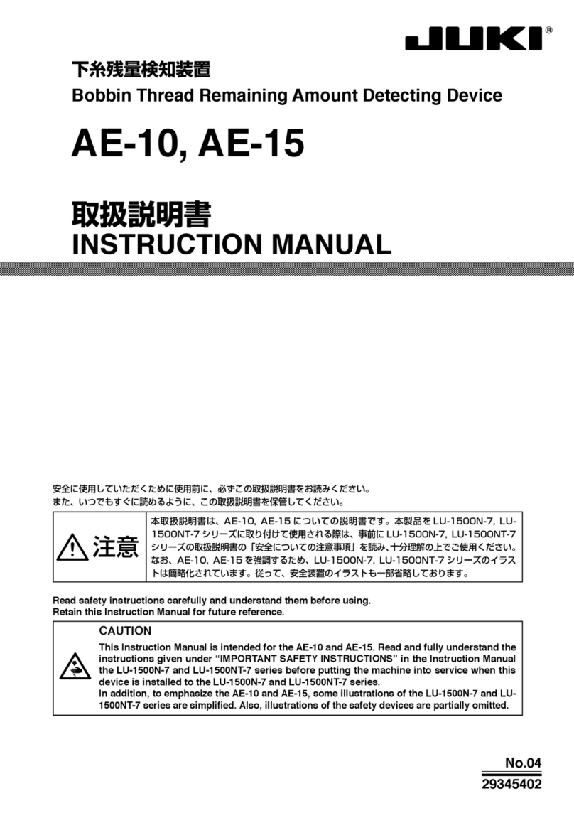 JUKI AE-10 User manual JUKI AE-10 User manual