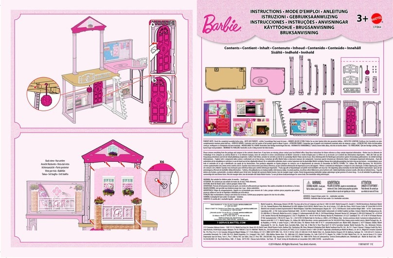 Mattel Barbie CFB64 User manual