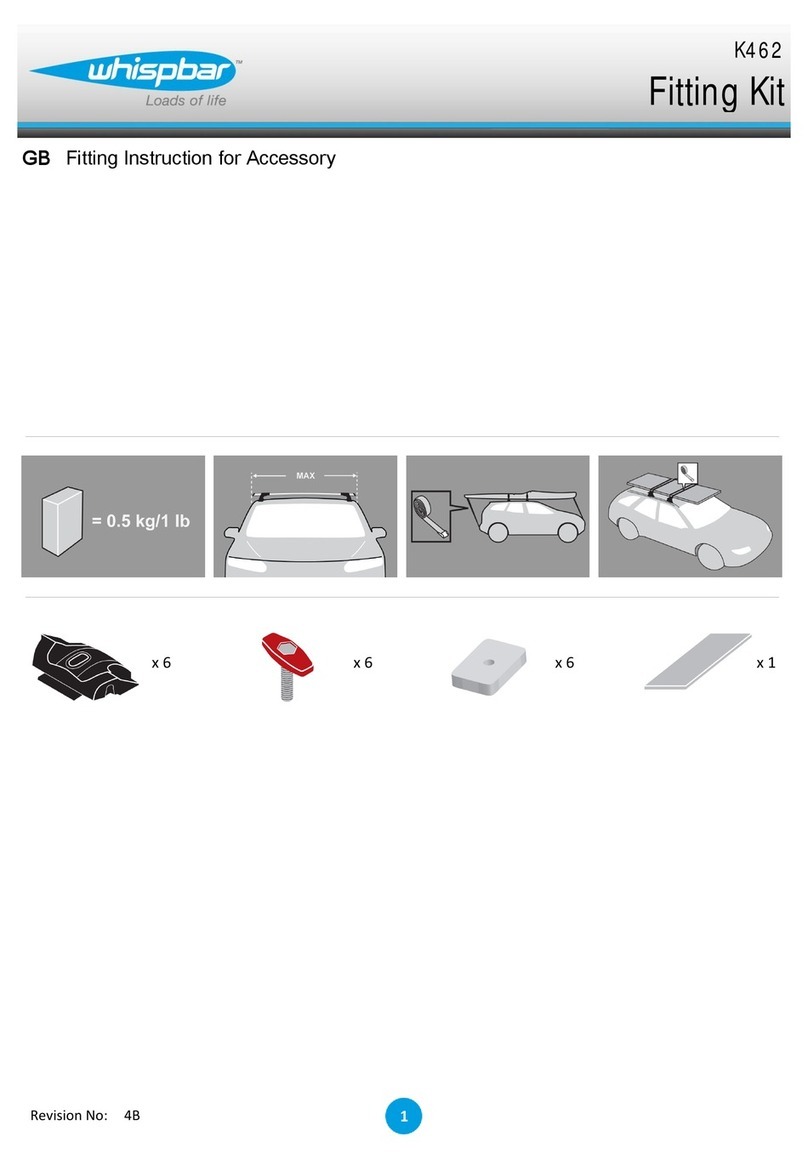 Whispbar K462 FITTING INSTRUCTION