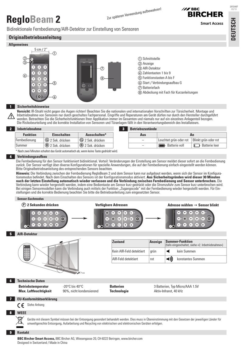 BBC Bircher RegloBeam 2 Translation of the original instructions