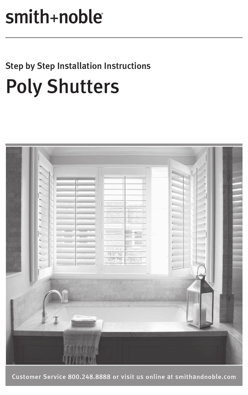 Smith & Noble Poly Shutters User manual Smith & Noble Poly Shutters User manual
