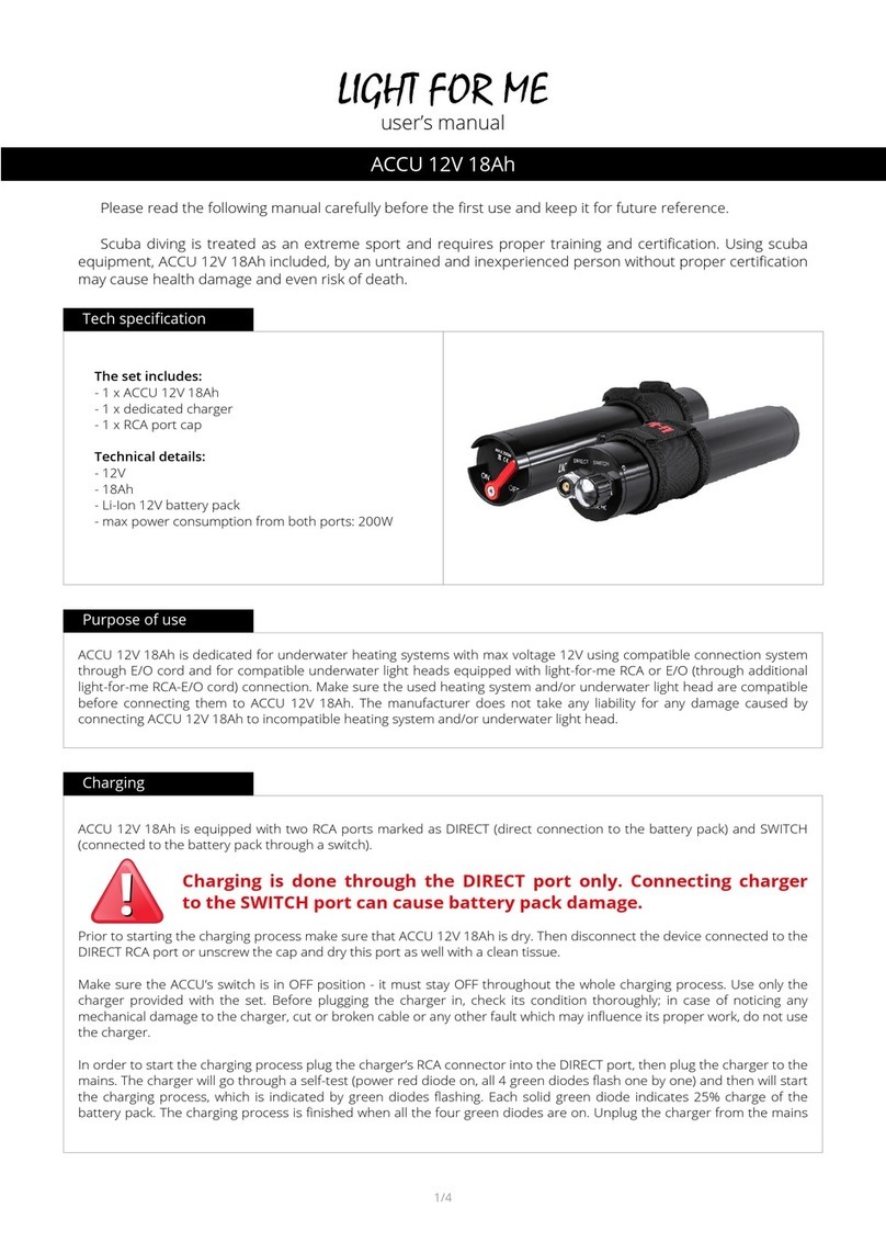 Light-For-Me ACCU 12V 18Ah User manual