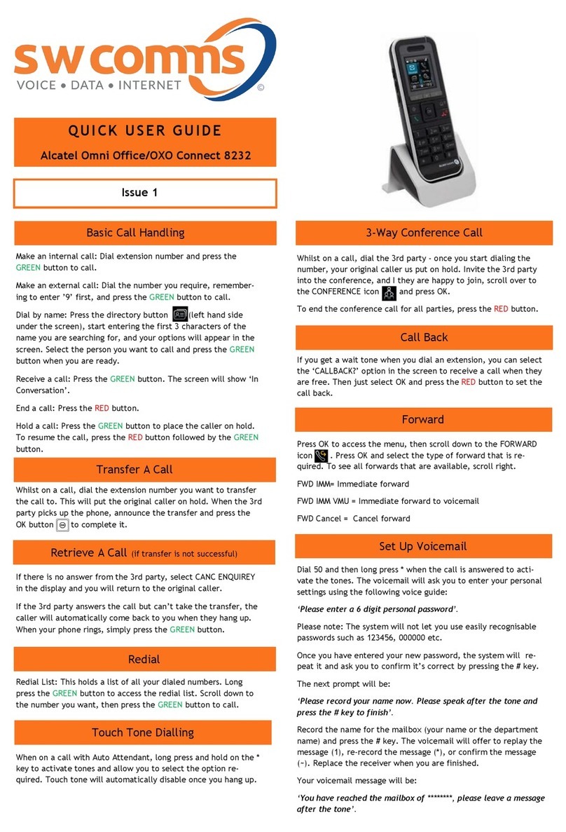Alcatel OXO Connect 8232 Instruction manual