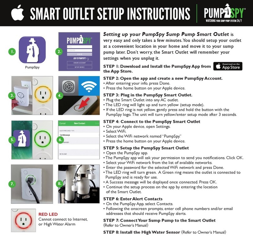 PumpSpy Smart Outlet Setup instructions