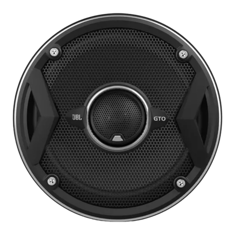 Harman JBL GTO Series owner's manual